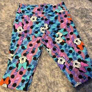 LuLaRoe Colorful Minnie Mouse Disney Print Leggings